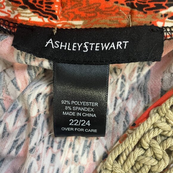 Ashley Stewart Sleeveless Maxi Dress Geometric Pattern Size 22/24 NWT - Picture 6 of 8